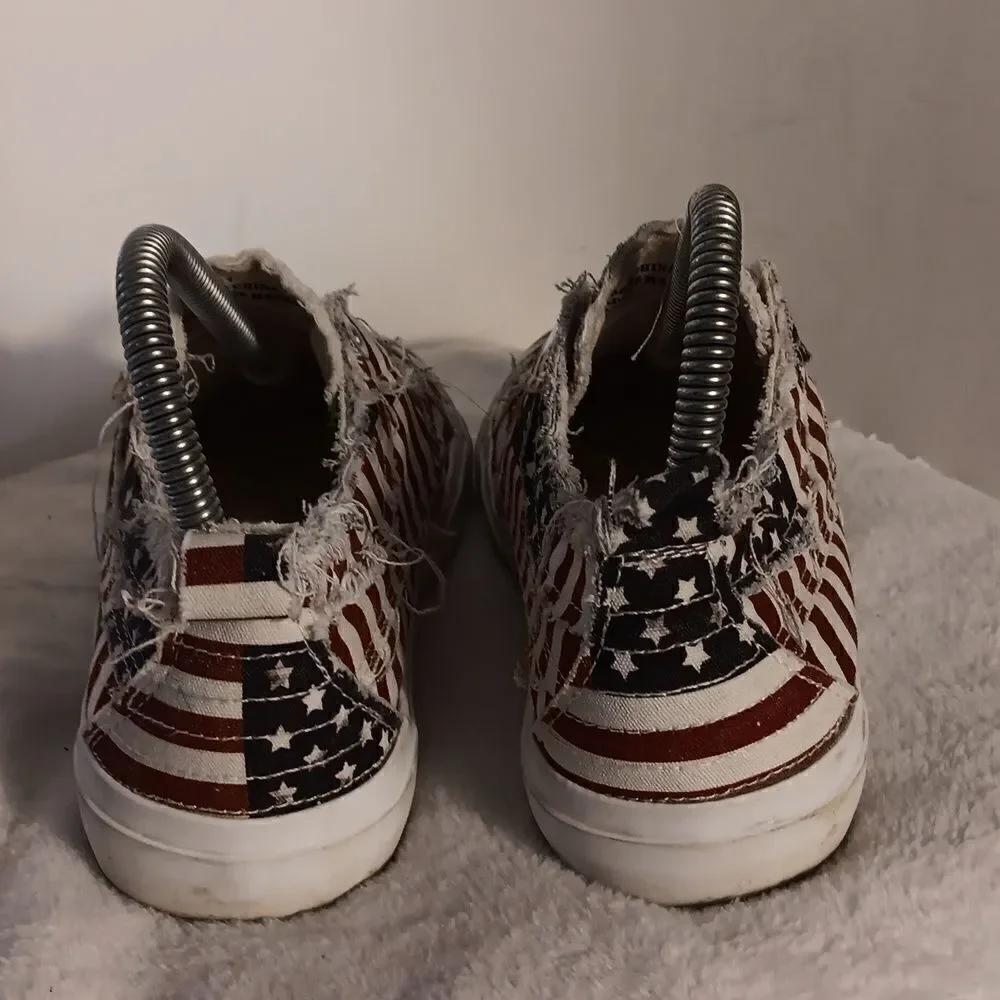 Corkeys Babalu Laceless Patriotic Sneakers